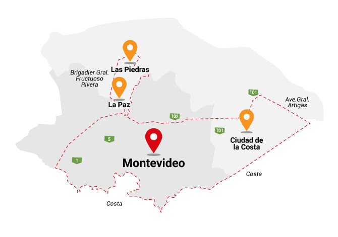 Montevideo mapa