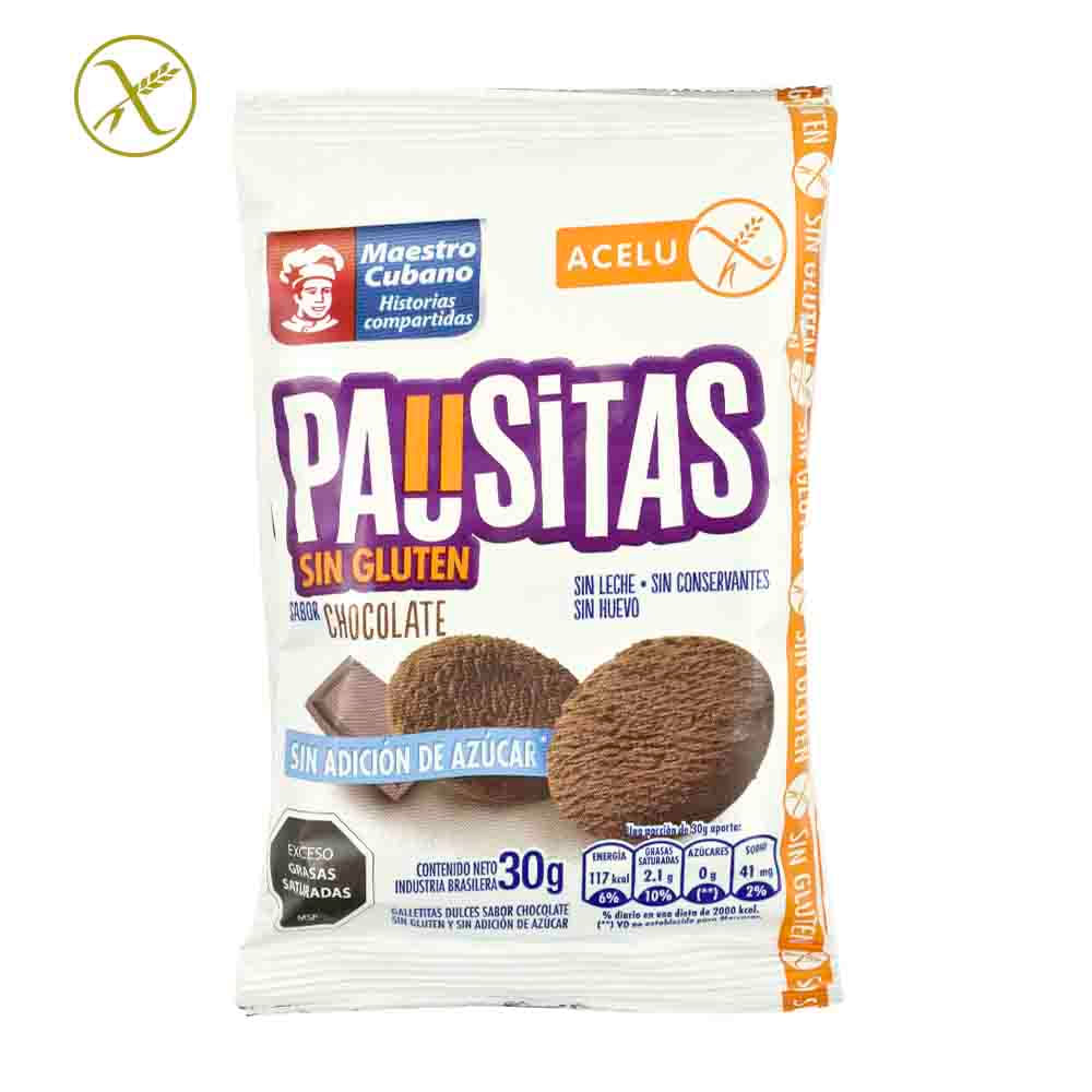 Galleta Sin Gluten Azucar Chocolate Pausita 30 Gr tatauy