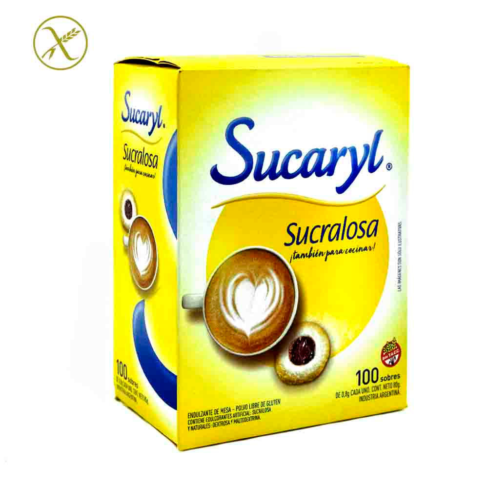 Edulcorante Sucralosa Sobres Sucaryl 100 Unidades - Tatauy