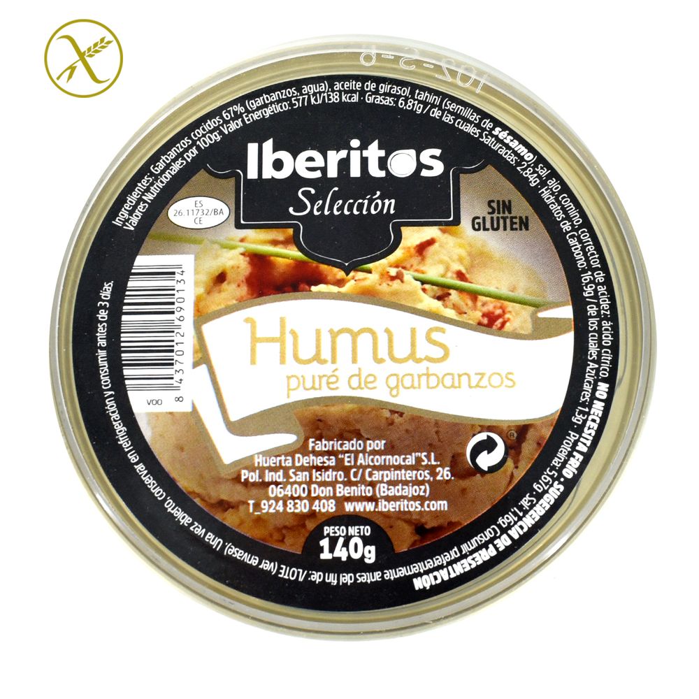 Crema De Garbanzos Hummus Iberitos Lata 140 Gr tatauy