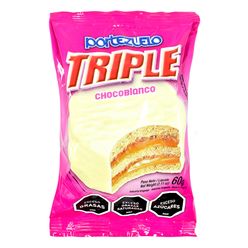 Alfajor Triple Chocolate Blanco Portezuelo 1 282