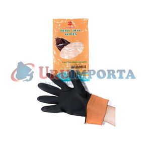 GUANTE LARGO DE GOMA NEGRO EXTRA PROTECCION LH1377