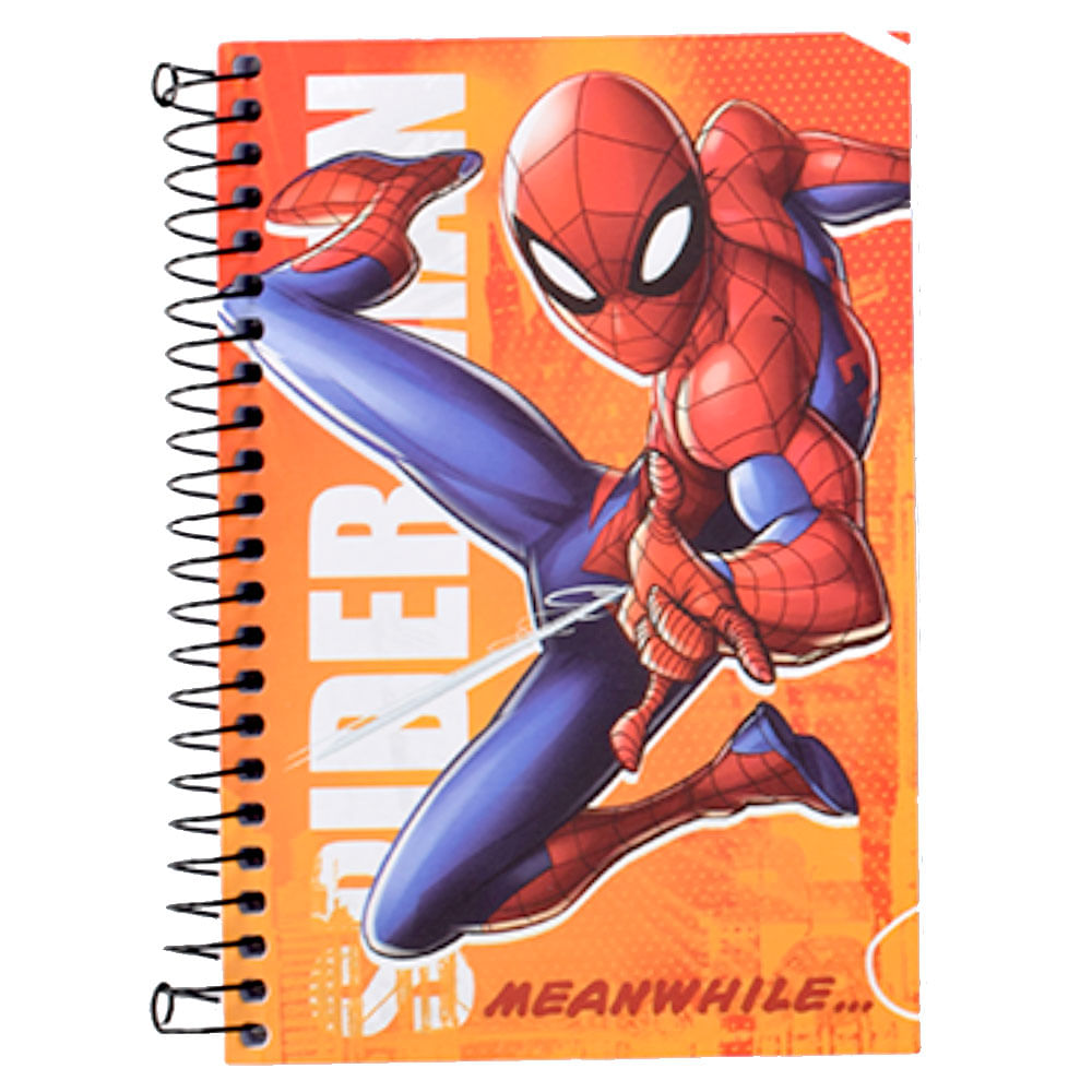 Libreta Spiderman Con Espiral 96 Hojas - tatauy