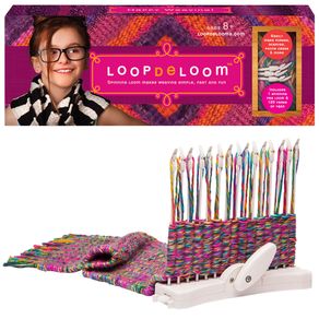 Set para tejer bufanda Crazy de loom kit