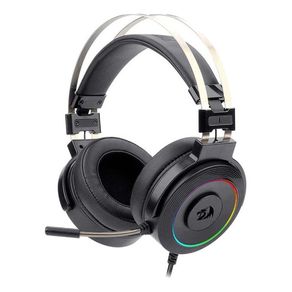 Auriculares Gamer Redragon Chroma Lamia 2 Black Con Luz  Rgb Led
