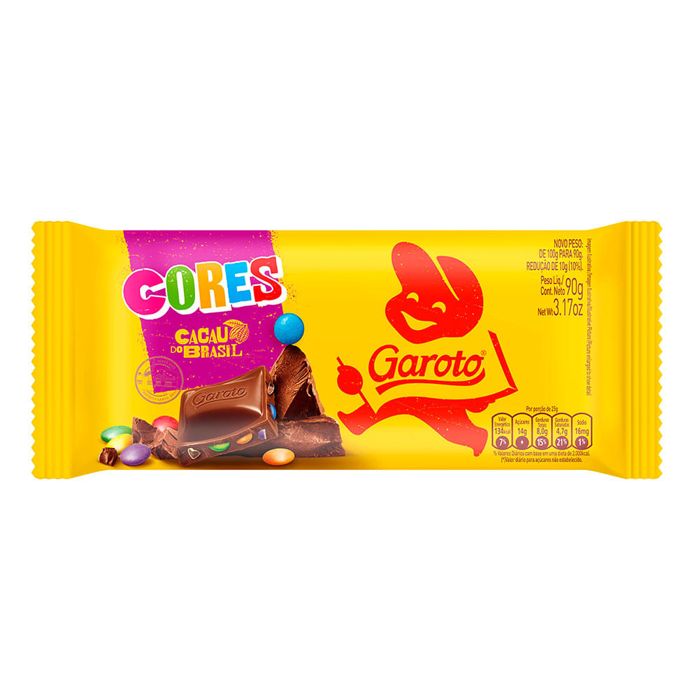 ChocolateGarotoJumboColores90G17390