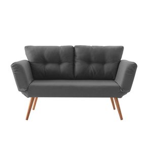 Sofá Cama Compacto Diván 2C Unsi Origami - Gris GRAFITO