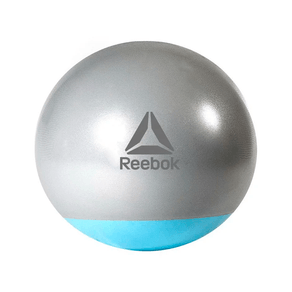 Pelota pilates Reebok 55cm gris c/celeste Supergym